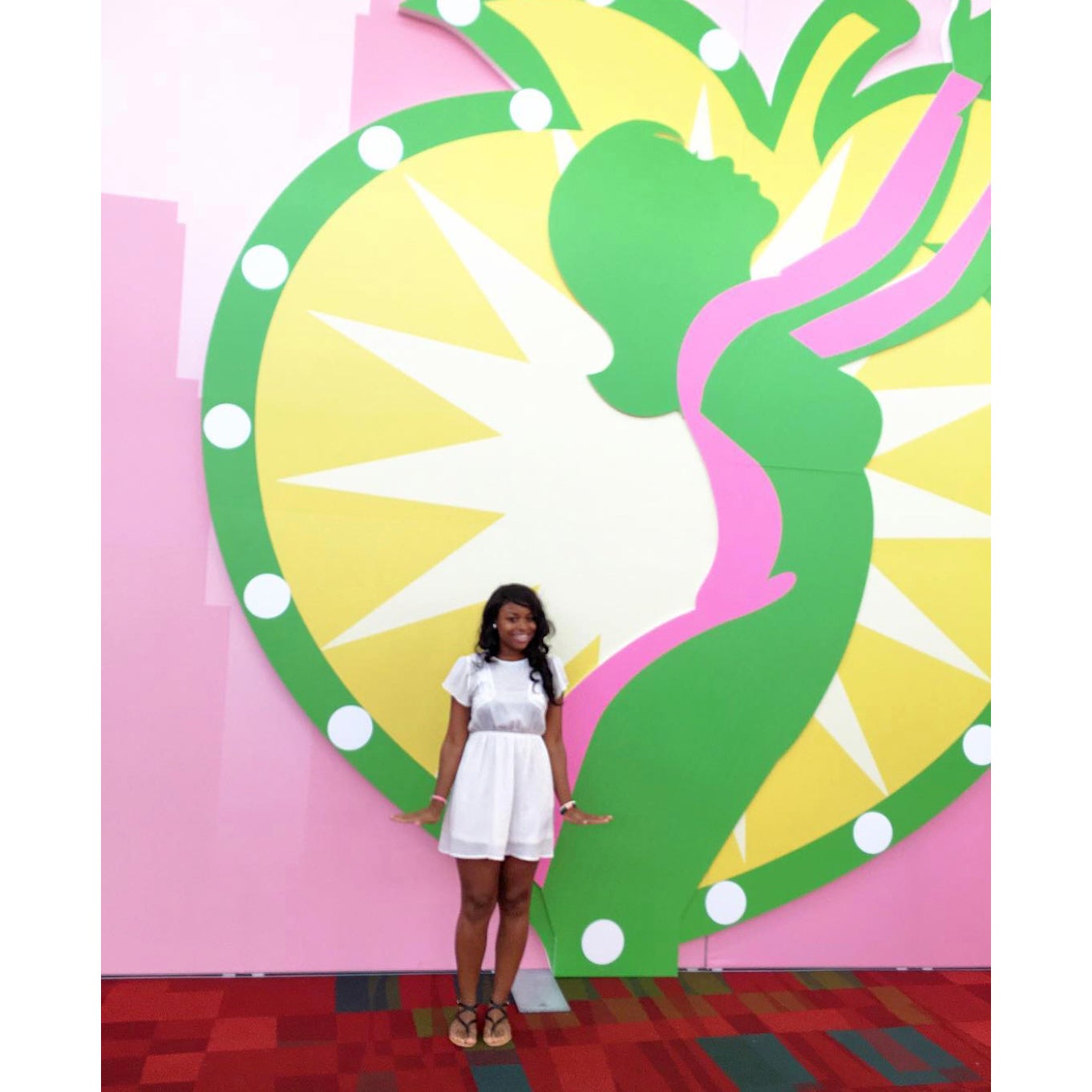 The Ladies of Alpha Kappa Alpha Sorority, Inc. Paint Atlanta Pink and Green